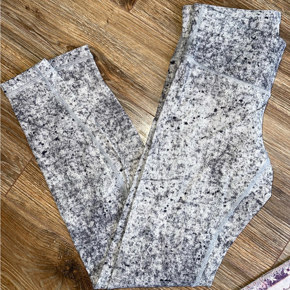 lululemon athletica Gray Patterned Leggings